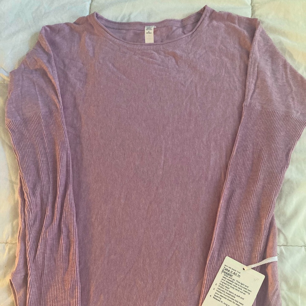 Lululemon Take it All In Sweater NWT size 2